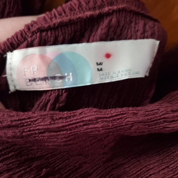 Free People Beach Martina Maxi Dress (Wine/Eggplant) - Picture 7 of 7